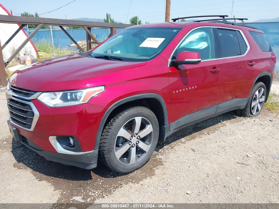 2020 CHEVROLET TRAVERSE AWD LT LEATHER Red  Gasoline 1GNEVHKWXLJ265733 photo #3