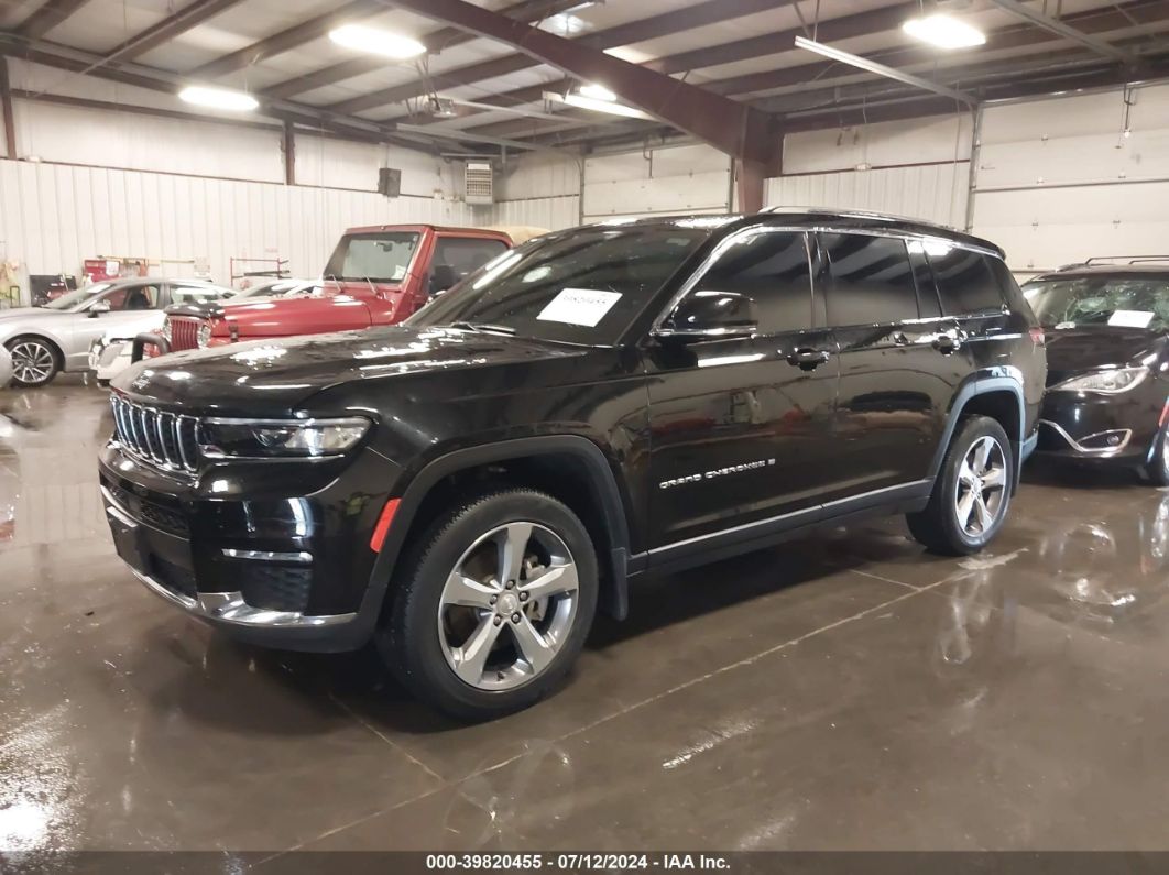 2021 JEEP GRAND CHEROKEE L LIMITED 4X4 Black  Gasoline 1C4RJKBG3M8197702 photo #3