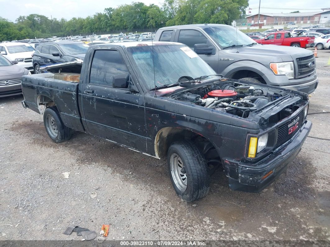 1992 GMC SONOMA Black  Gasoline 1GTCS14Z8N8522907 photo #1