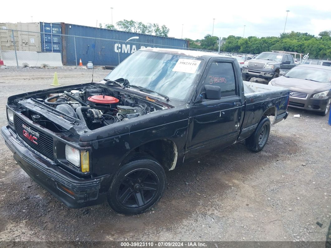 1992 GMC SONOMA Black  Gasoline 1GTCS14Z8N8522907 photo #3