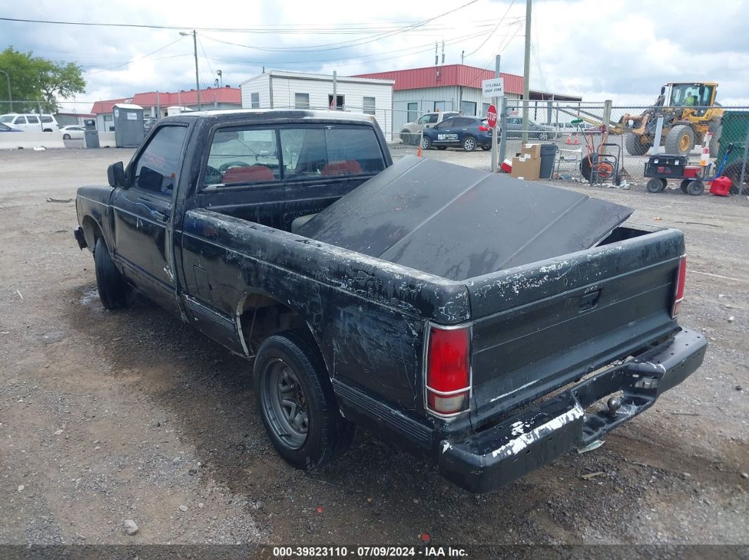 1992 GMC SONOMA Black  Gasoline 1GTCS14Z8N8522907 photo #4