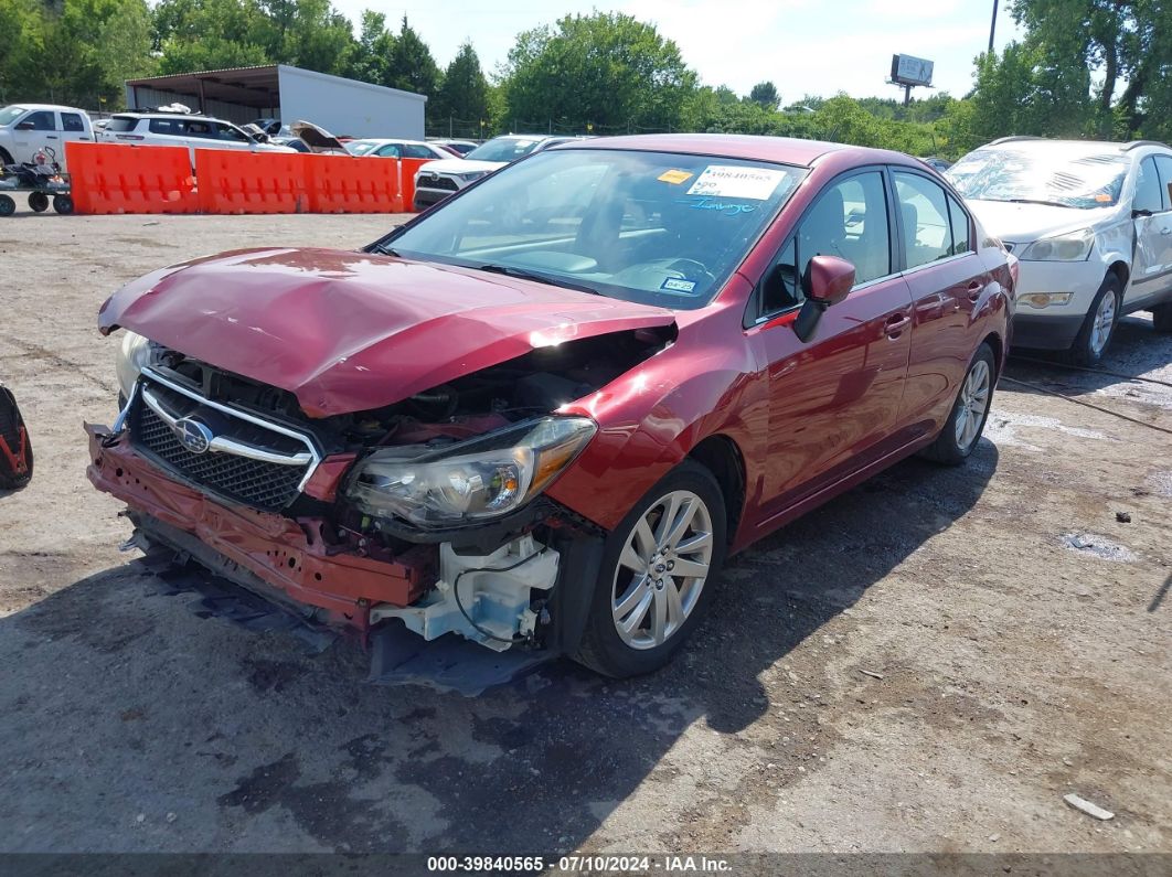 2015 SUBARU IMPREZA 2.0I PREMIUM Red  Gasoline JF1GJAC63FH010605 photo #3