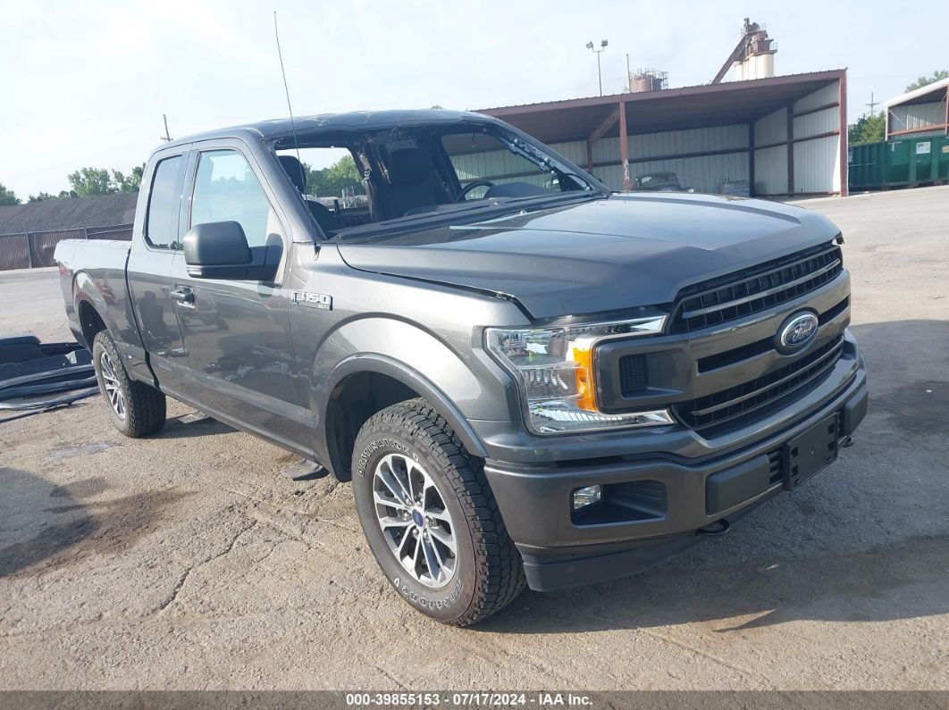 2019 FORD F-150 XLT Gray  Gasoline 1FTFX1E56KKE35273 photo #1