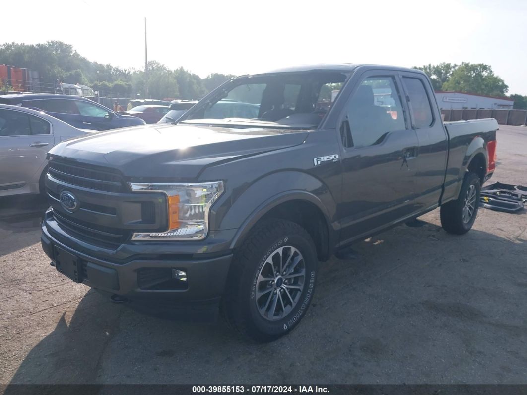 2019 FORD F-150 XLT Gray  Gasoline 1FTFX1E56KKE35273 photo #3