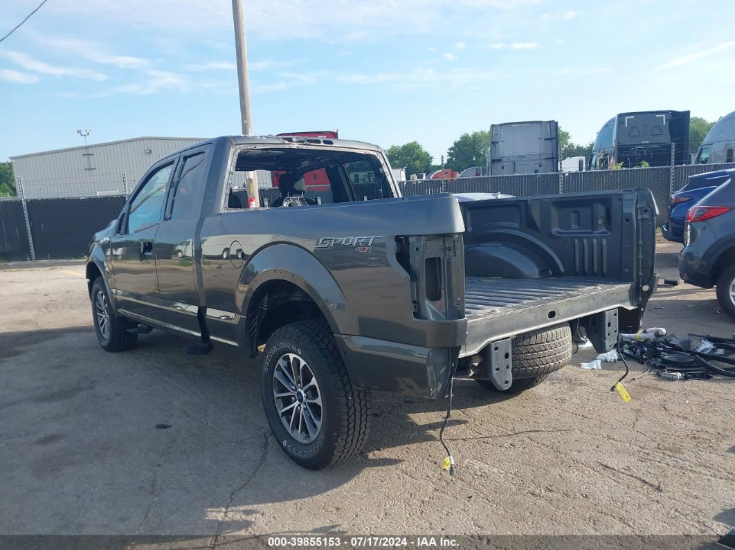 2019 FORD F-150 XLT Gray  Gasoline 1FTFX1E56KKE35273 photo #4