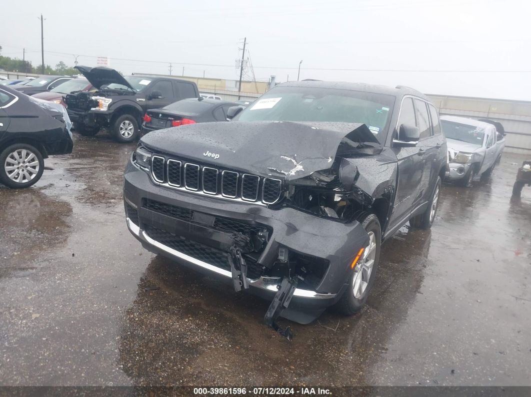 2022 JEEP GRAND CHEROKEE L LIMITED 4X4 Gray  Gasoline 1C4RJKBG4N8587080 photo #3