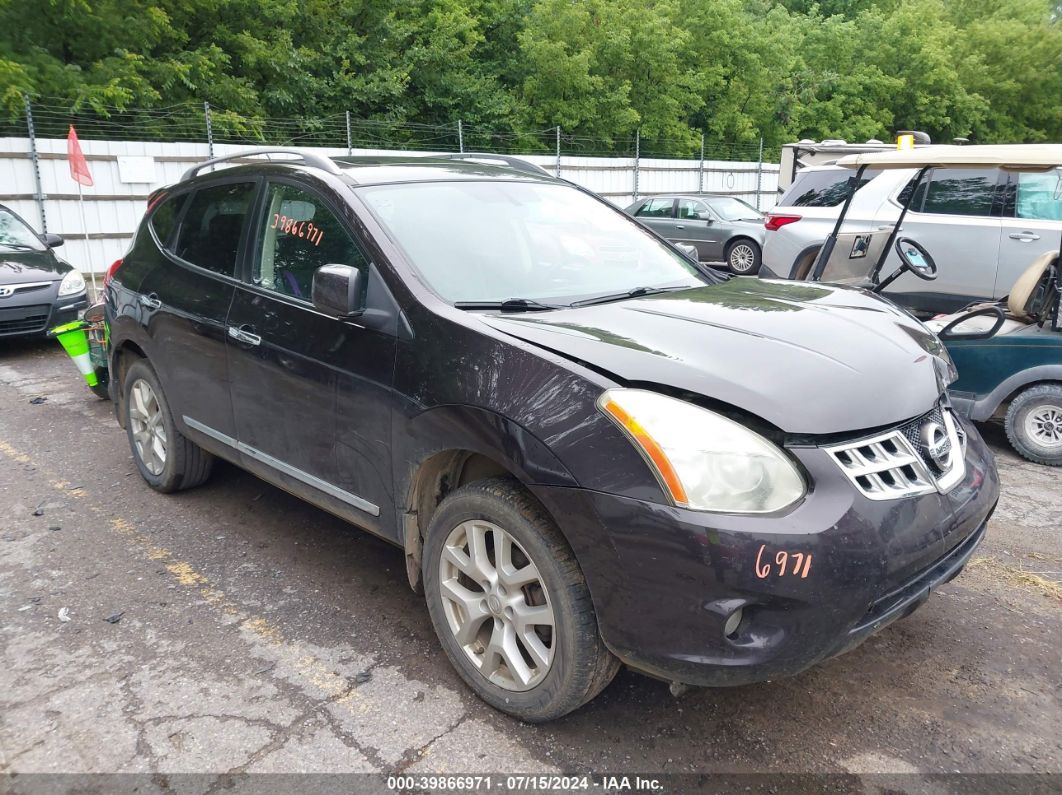 2012 NISSAN ROGUE SV Black  Gasoline JN8AS5MV1CW387228 photo #1