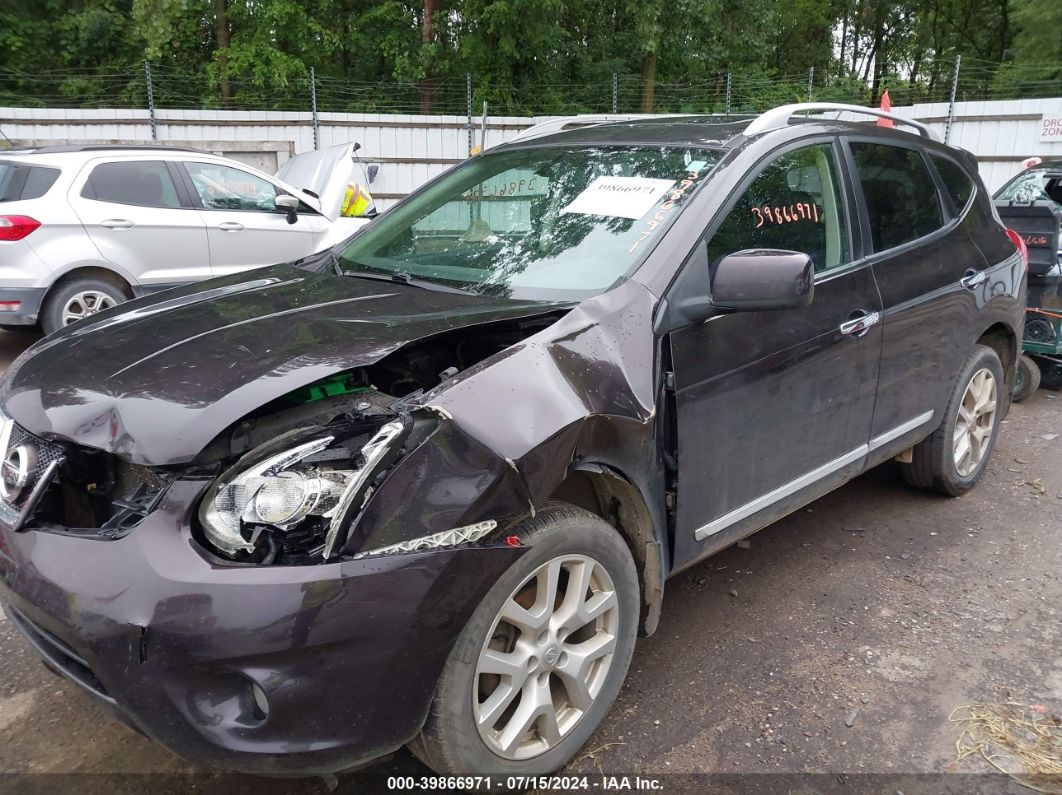 2012 NISSAN ROGUE SV Black  Gasoline JN8AS5MV1CW387228 photo #3