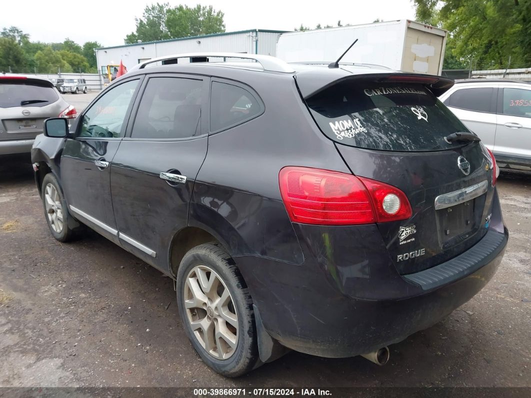 2012 NISSAN ROGUE SV Black  Gasoline JN8AS5MV1CW387228 photo #4