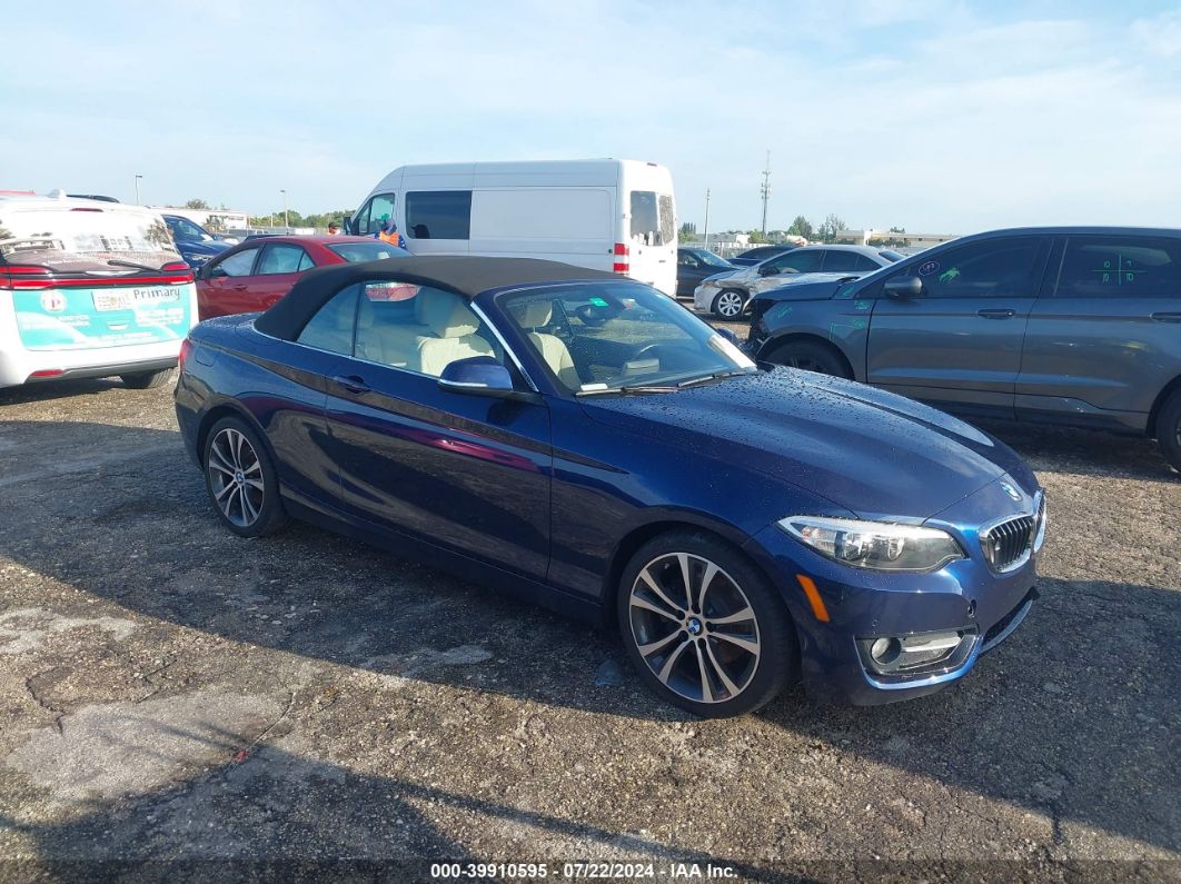 2017 BMW 230I Blue  Gasoline WBA2K9C52HV646781 photo #1