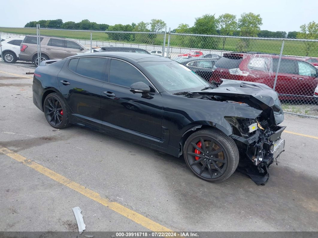 2022 KIA STINGER GT2 Black  Gasoline KNAE55LC8N6107356 photo #1