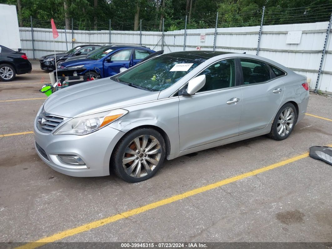 2012 HYUNDAI AZERA Silver  Gasoline KMHFH4JG0CA186560 photo #3