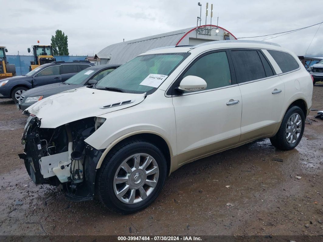 2012 BUICK ENCLAVE LEATHER White  Gasoline 5GAKVCED9CJ110438 photo #3