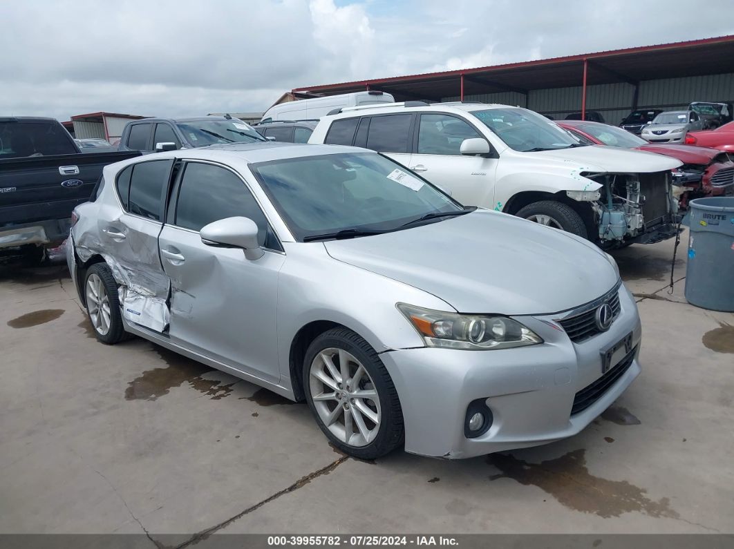 2012 LEXUS CT 200H PREMIUM Silver  Hybrid JTHKD5BHXC2084560 photo #1