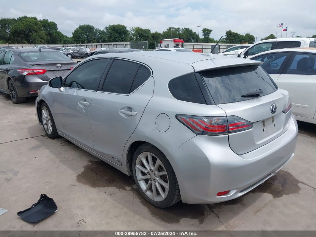 2012 LEXUS CT 200H PREMIUM Silver  Hybrid JTHKD5BHXC2084560 photo #4