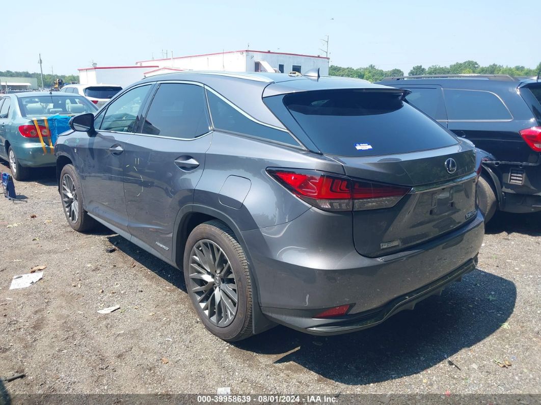 2022 LEXUS RX 450H F SPORT HANDLING Gray  Hybrid 2T2YGMDA0NC093264 photo #4