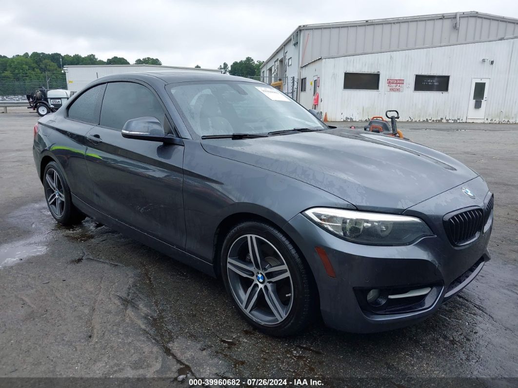 2017 BMW 230I Gray  Gasoline WBA2F9C52HV664153 photo #1