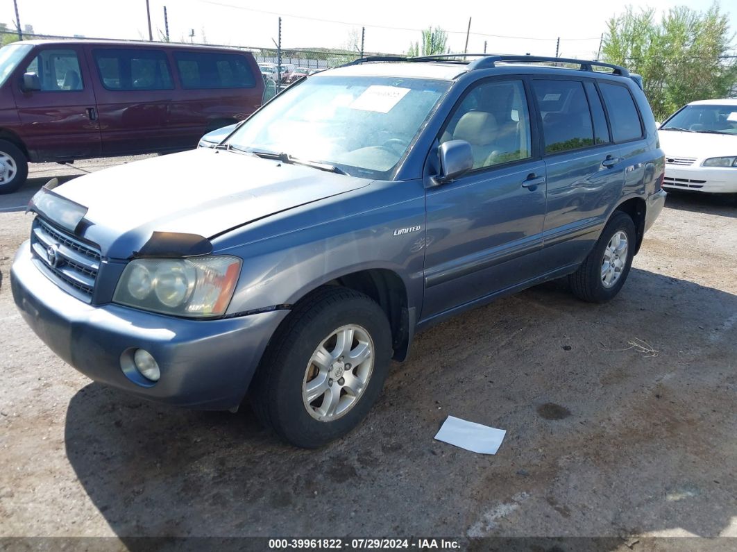 2003 TOYOTA HIGHLANDER LIMITED V6 Gray  Gasoline 4TARN81A3RZ265823 photo #3