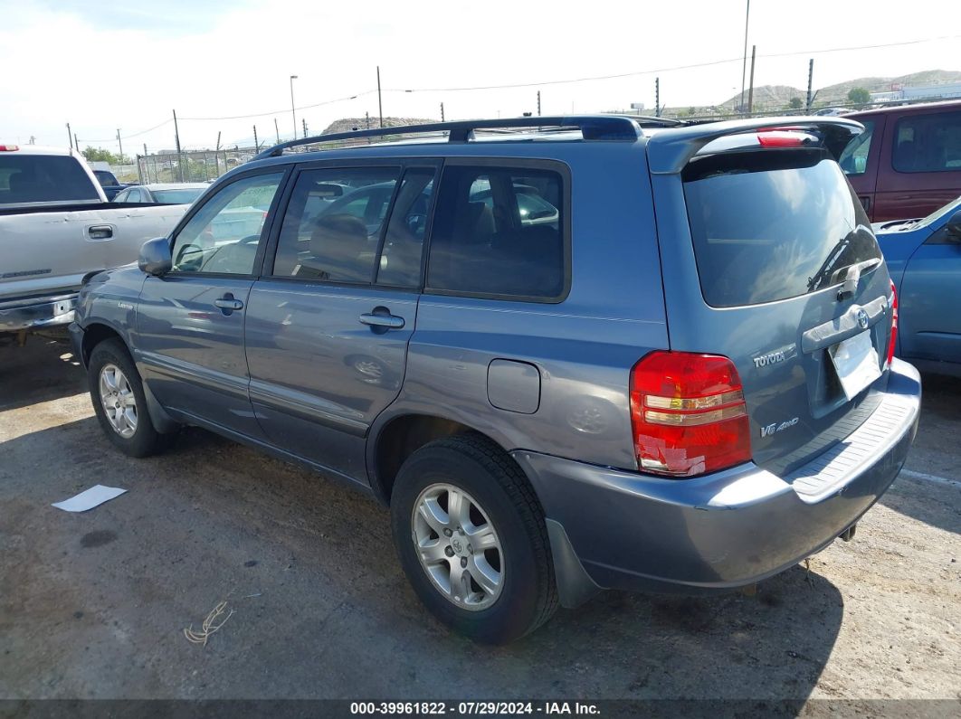 2003 TOYOTA HIGHLANDER LIMITED V6 Gray  Gasoline 4TARN81A3RZ265823 photo #4