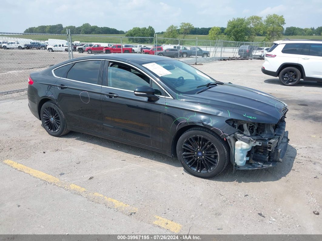 2014 FORD FUSION SE Black  Gasoline 3FA6P0HD2ER102667 photo #1