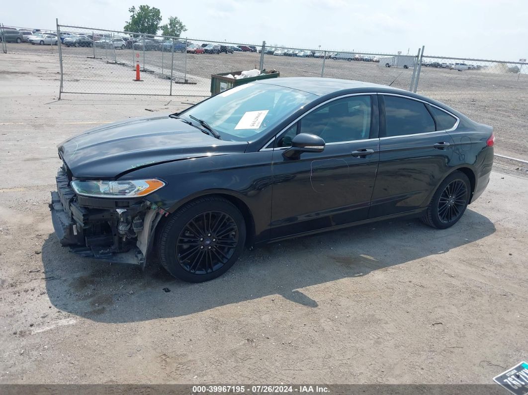 2014 FORD FUSION SE Black  Gasoline 3FA6P0HD2ER102667 photo #3