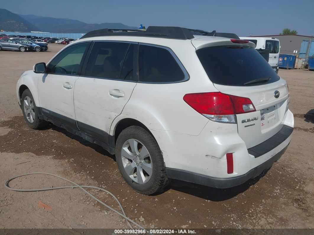 2011 SUBARU OUTBACK 2.5I LIMITED White  Gasoline 4S4BRBKC5B3324544 photo #4