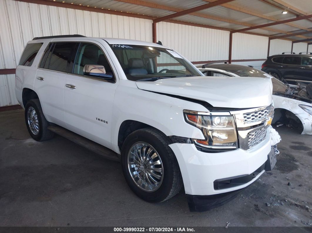 2015 CHEVROLET TAHOE LT White  Gasoline 1GNSCBKC9FR249833 photo #1