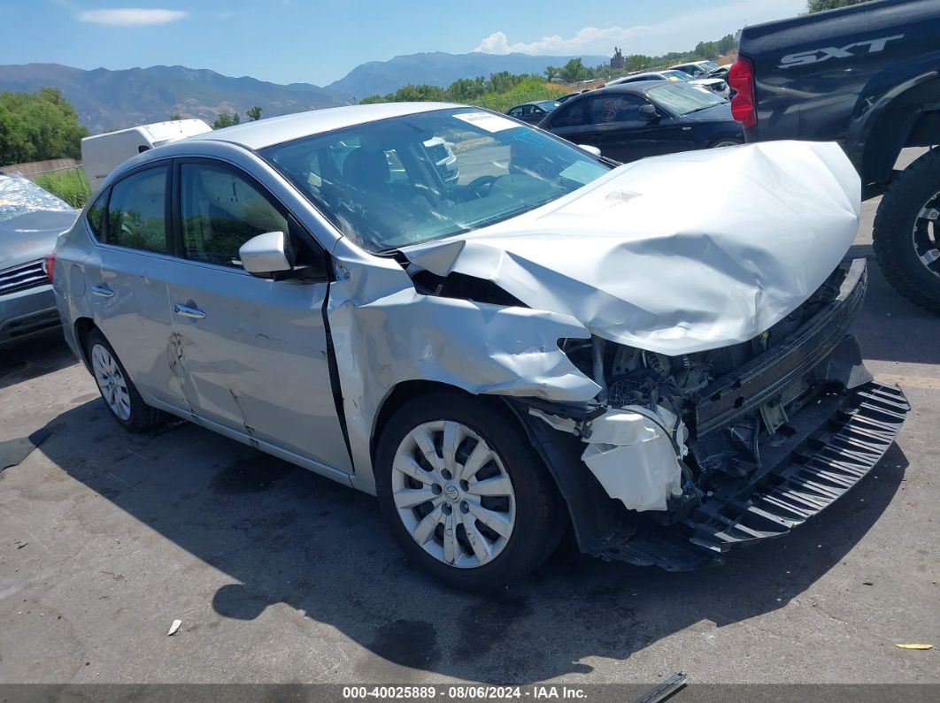 2017 NISSAN SENTRA SV Silver  Gasoline 3N1AB7AP7HY268499 photo #1