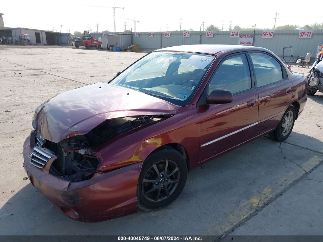 2002 KIA SPECTRA LS Maroon  Gasoline KNAFB121825173283 photo #3