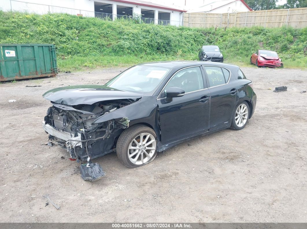 2011 LEXUS CT 200H PREMIUM Black  Hybrid JTHKD5BH7B2010575 photo #3