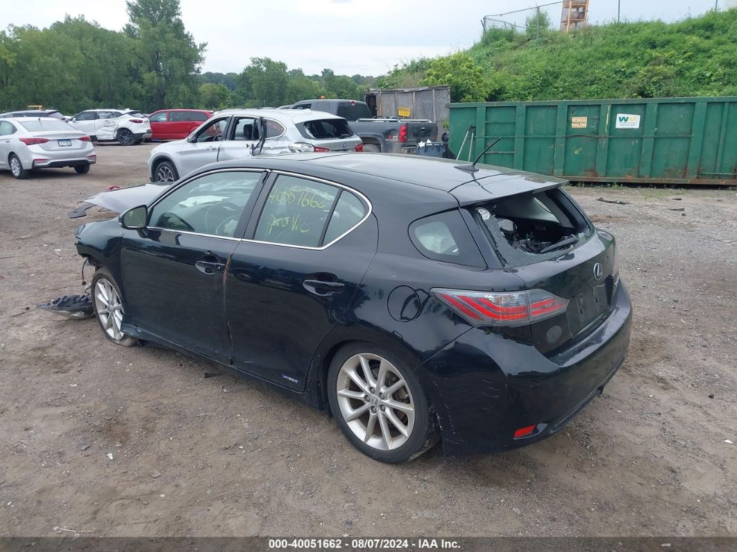 2011 LEXUS CT 200H PREMIUM Black  Hybrid JTHKD5BH7B2010575 photo #4