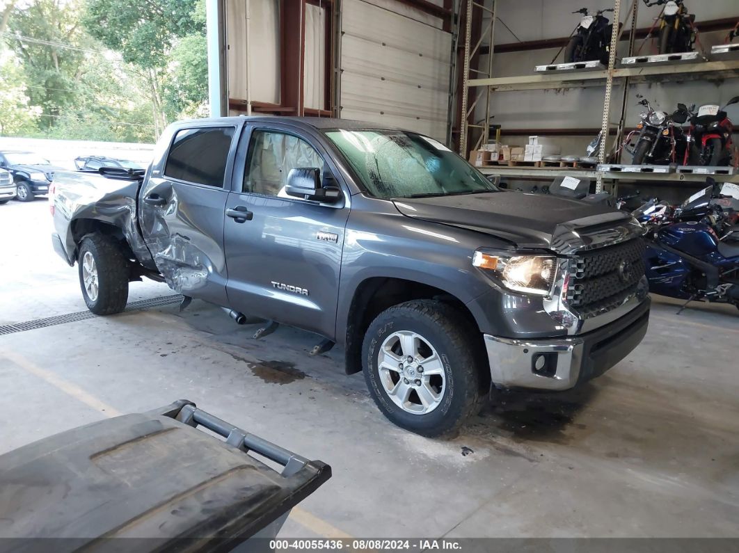 2021 TOYOTA TUNDRA CREWMAX SR5/CREWMAX TRD PRO Gray  Gasoline 5TFDY5F13MX982482 photo #1