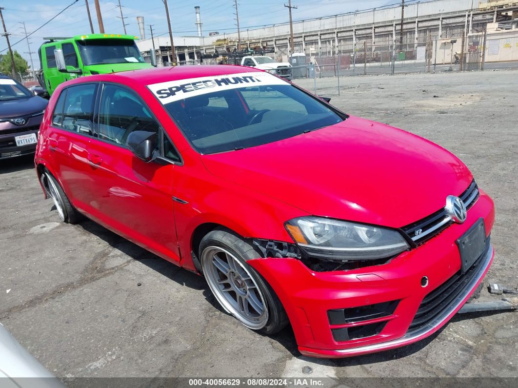 2016 VOLKSWAGEN GOLF R 4-DOOR Red  Gasoline WVWLF7AU8GW270266 photo #1