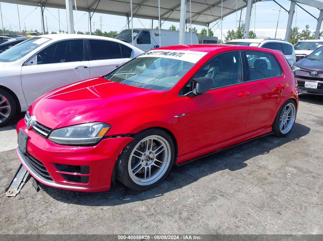 2016 VOLKSWAGEN GOLF R 4-DOOR Red  Gasoline WVWLF7AU8GW270266 photo #3