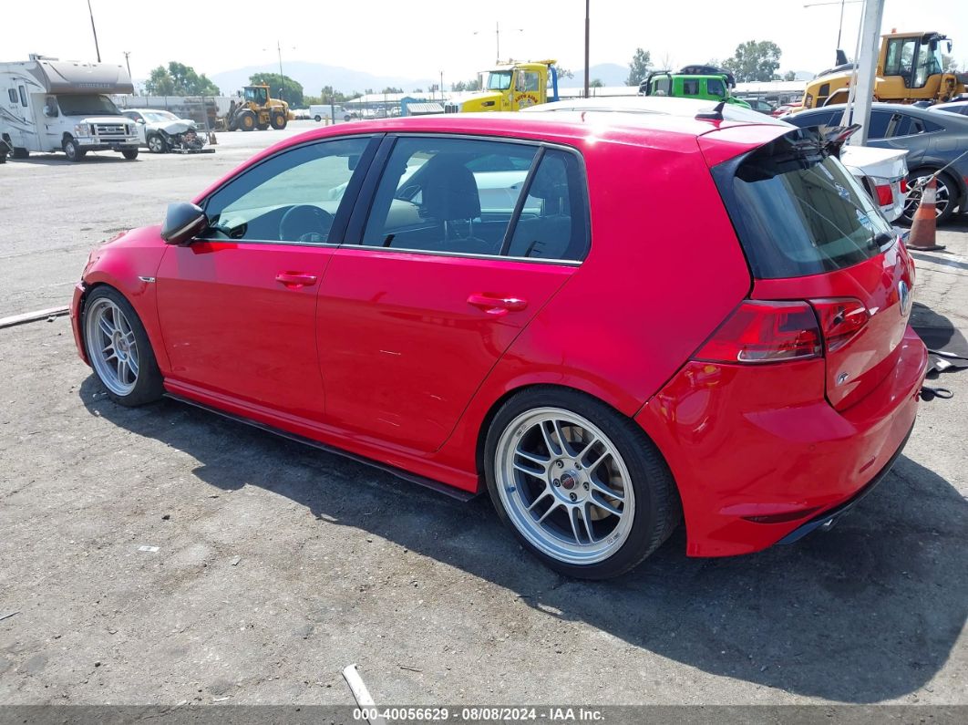 2016 VOLKSWAGEN GOLF R 4-DOOR Red  Gasoline WVWLF7AU8GW270266 photo #4