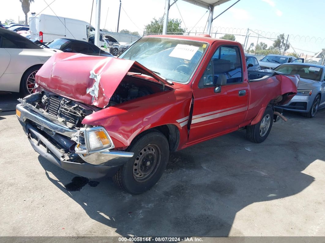 1995 TOYOTA PICKUP 1/2 TON SHORT WHLBSE DX Red  Gasoline 4TARN81P1SZ323907 photo #3