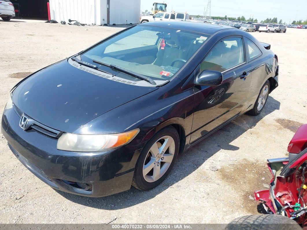 2006 HONDA CIVIC EX Black  gas 2HGFG12806H540646 photo #3