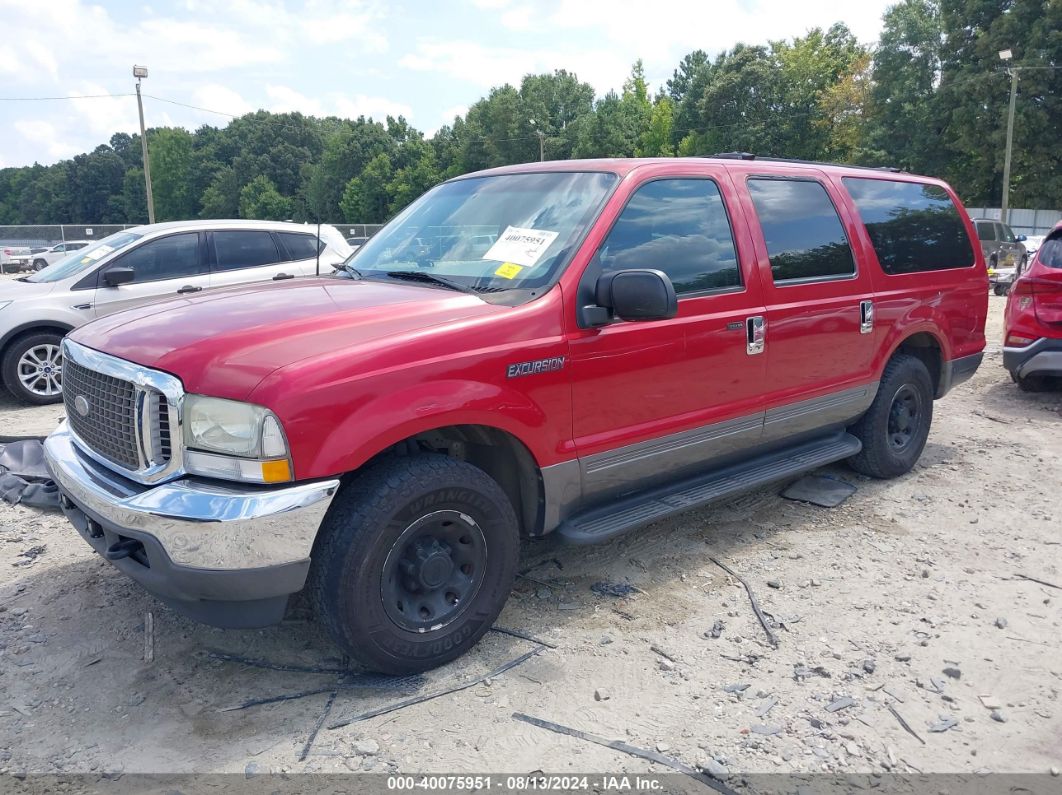 2003 FORD EXCURSION XLT Red  Gasoline 1FMNU40L83EA24478 photo #3