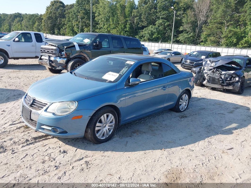 2009 VOLKSWAGEN EOS KOMFORT Blue  Gasoline WVWBA71F49V005932 photo #3