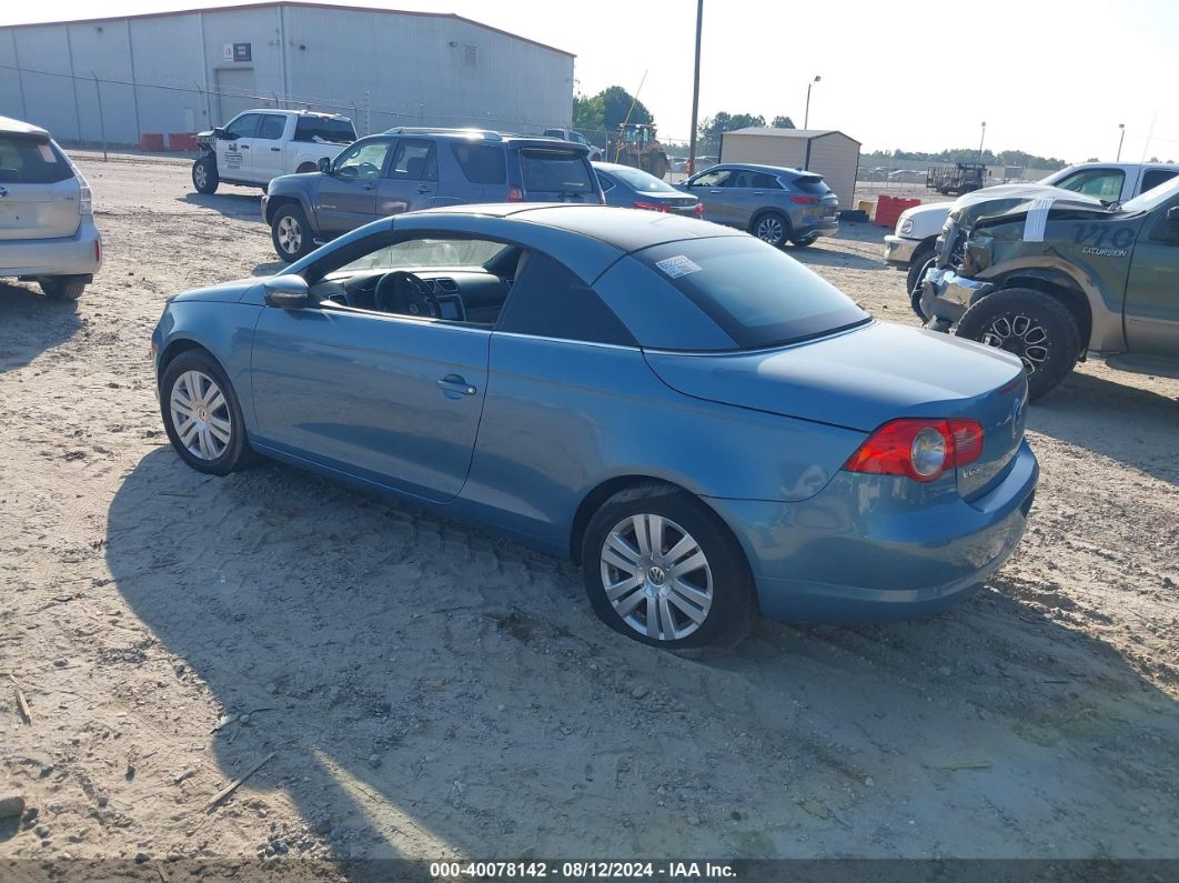 2009 VOLKSWAGEN EOS KOMFORT Blue  Gasoline WVWBA71F49V005932 photo #4