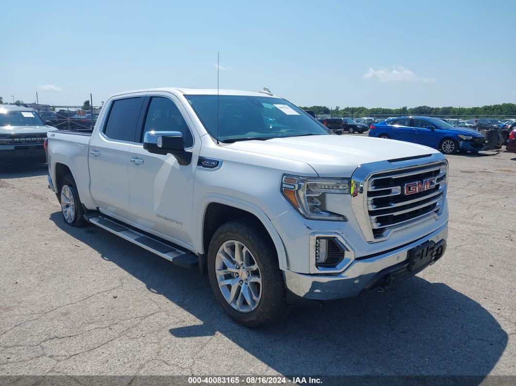 2020 GMC SIERRA 1500 4WD  SHORT BOX SLT White  Gasoline 3GTU9DEDXLG234608 photo #1