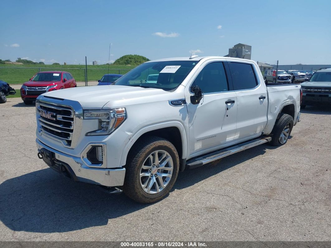 2020 GMC SIERRA 1500 4WD  SHORT BOX SLT White  Gasoline 3GTU9DEDXLG234608 photo #3