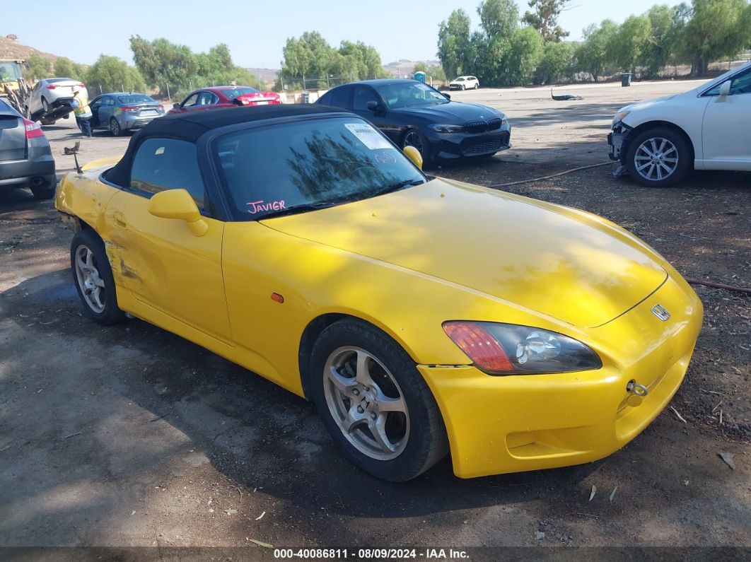 2002 HONDA S2000 Yellow  Gasoline JHMAP11402T001088 photo #1