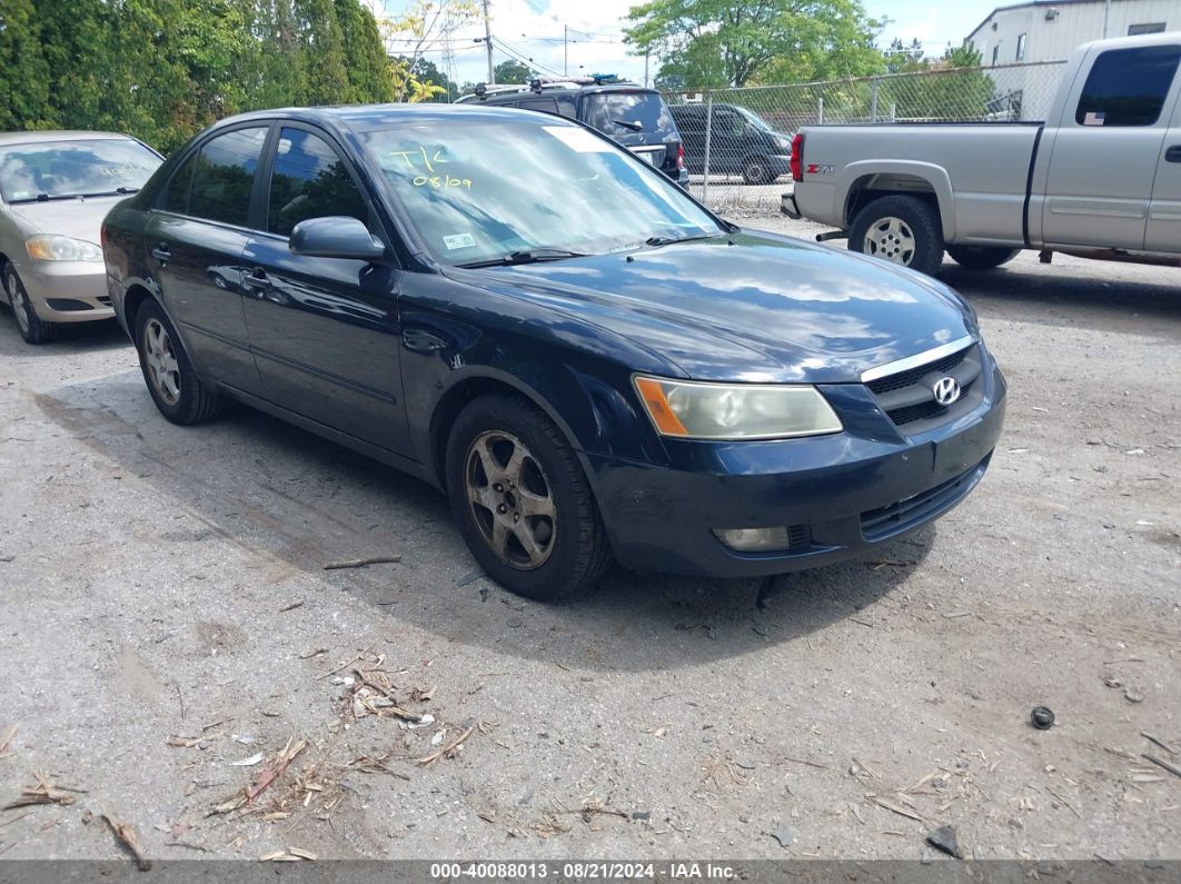 2006 HYUNDAI SONATA GLS V6/LX V6 Blue  Gasoline 5NPEU46F56H137332 photo #1