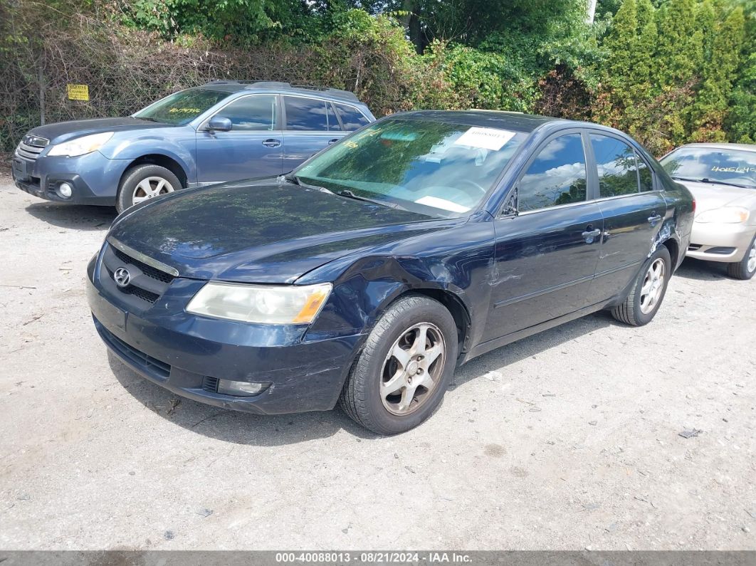 2006 HYUNDAI SONATA GLS V6/LX V6 Blue  Gasoline 5NPEU46F56H137332 photo #3