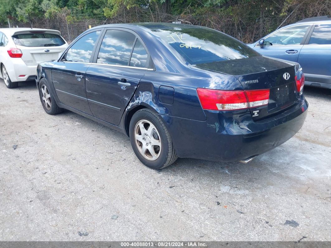 2006 HYUNDAI SONATA GLS V6/LX V6 Blue  Gasoline 5NPEU46F56H137332 photo #4