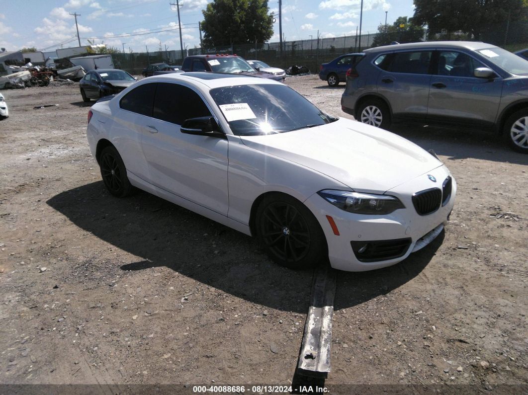 2019 BMW 230I XDRIVE White  Gasoline WBA2J3C50KVD49146 photo #1