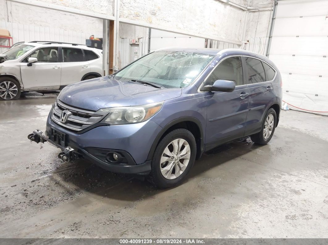 2014 HONDA CR-V EX-L Blue  Gasoline 2HKRM3H76EH513679 photo #3