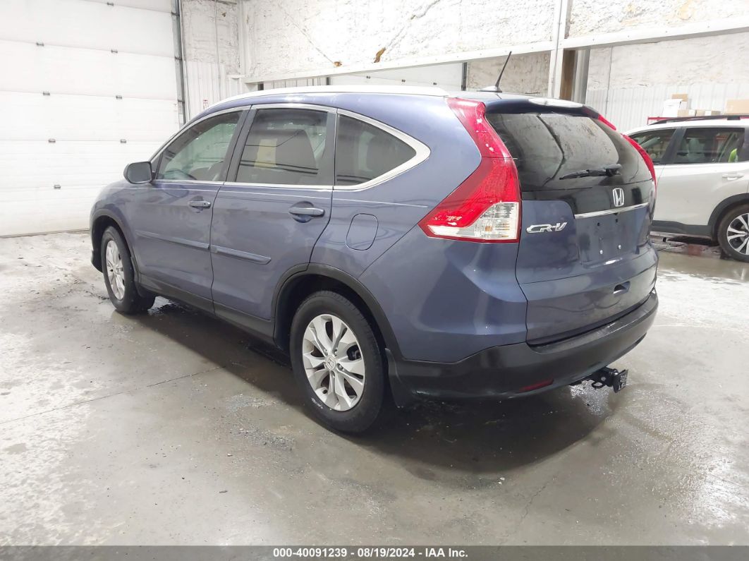 2014 HONDA CR-V EX-L Blue  Gasoline 2HKRM3H76EH513679 photo #4