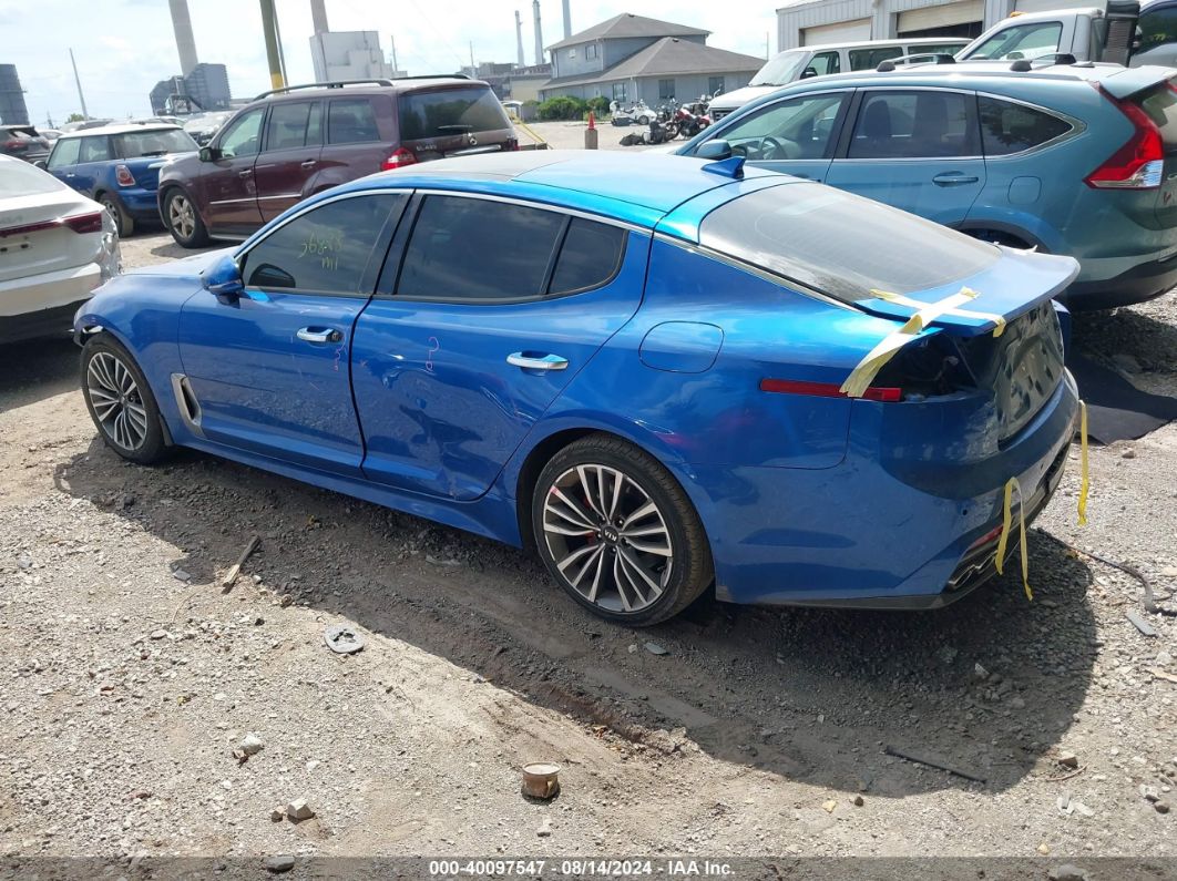 2018 KIA STINGER PREMIUM Blue  Gasoline KNAE25LA0J6033657 photo #4